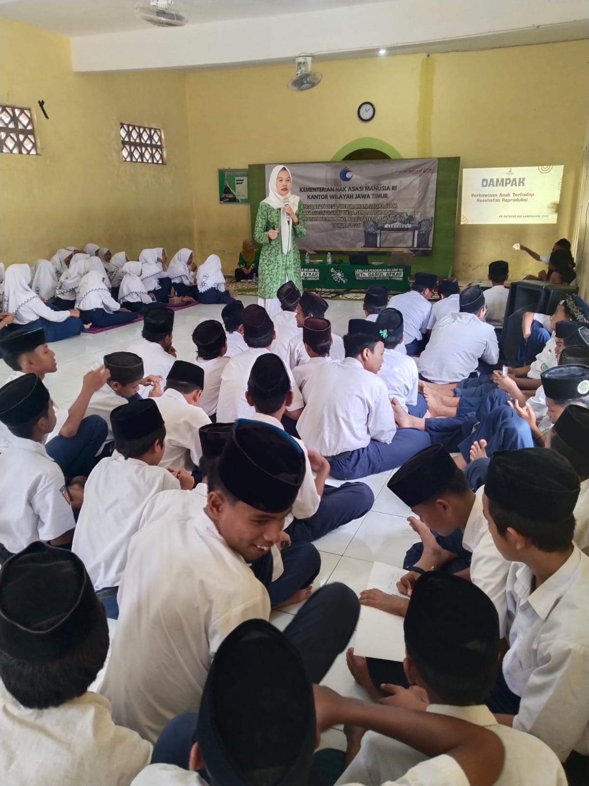 Lentera PC Fatayat NU Lamongan ada di MTs Darul Afkar Sendangharjo